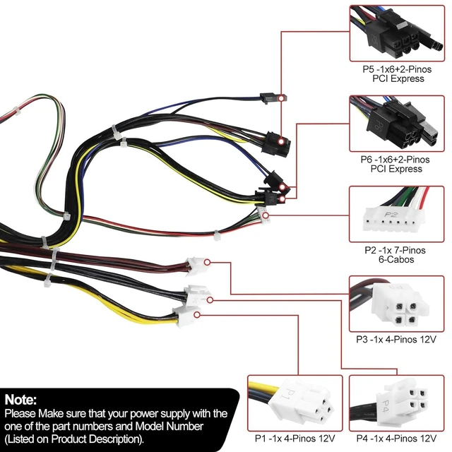 Alt view image 4 of 6 - L36049-003 DPS-650AB-30A 650W Switching Power Supply Compatible with HP Z2 G4 Z1 G5 800 G3 G4 G5 TE01 TG01 Replacement Part L36048-003 L57253-003 DPS-650AB-30 A Workstation Power Supply