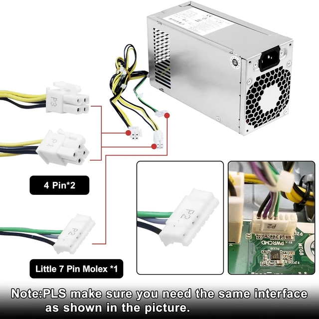 Alt view image 4 of 6 - D16-180P2A L08261-002 180W Power Supply Compatible with HP ProDesk 800 G3 600 G3 SFF L08261-001 901763-002 901765-003 901761-003 901764-003 901763-001 901762-002 901771-004 901771-003 901771-002