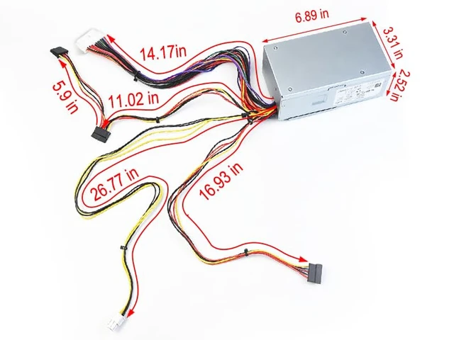 Alt view image 7 of 7 - D250AD-00 H250ad-00 250W Power Supply F250AD-00 PSU Fit for Dell Optiplex 390 3010 99 790 DT 530s 537s 540s 545s 546s 560s 570s 580s Vostro 200s 220s 230s 400s Studio 540s Slim DT L250NS-00