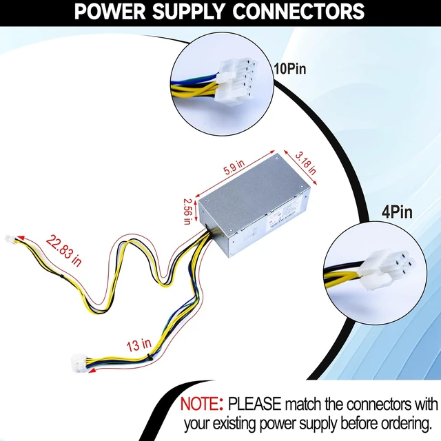 Alt view image 6 of 7 - HK280-72PP 180W Power Supply Compatible with Lenovo M410 M415 M510 M510S M610 M710 M910 S500 S510 B415 V525 V530 Replaces PA-2181-2 FSP180-20TGBAB 54Y8971 00PC745 180w TFX Power Supply
