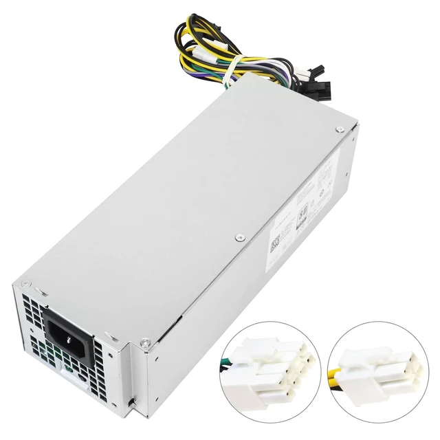 Alt view image 2 of 7 - DPS-600EM-00 A 600W Power Supply Compatible with Dell Inspiron 3650 3656 for Optiplex 3040 5040 7040 XPS Power Supply Replaces HU240AM-00 AC240EM-00 L180ES-008Pin+4Pin+(8/6+2Pin)+8Pin