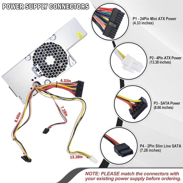 Alt view image 6 of 7 - H235P-00 PW116 235W Power Supply Compatible for Dell OptiPlex