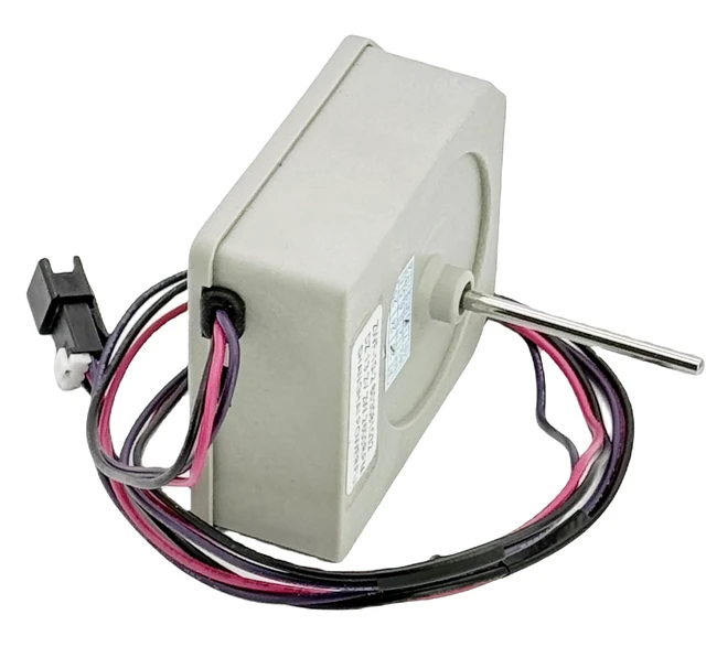 Alt view image 3 of 7 - ZWF-10-2 B03081032 Replacement DC Motor Fan,DC13.2V 2W Evaporator Fan Motor Blower Motor Compatible with MeiLing&Ronshen Double Door Refrigerator 2 Year