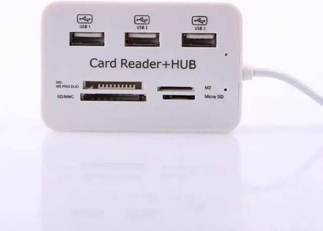 Alt view image 5 of 5 - USB Splitter Hub 3.0 Type C Hub 3 Ports Multi USB C Hab 2.0 Multiple SD/TF Speed Card Reader For PC Laptop