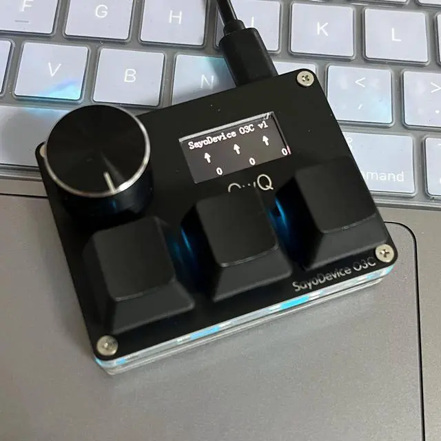 Alt view image 2 of 7 - O3C SayoDevice OSU O3C Rapid Trigger Hall Switches Magnetic GATERON Magnetic Axis/White Pressure: 32 - 50 gf -Black