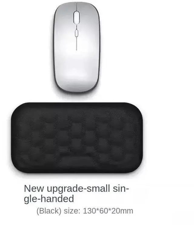 Main image of Ergonomic Keyboard and Mouse Wrist Rest Set, Breathable Memory Foam with Massage Pattern, Skin-Friendly and Sweat-Proof, All-Season Comfort for Office Workers and Typists minimal black /130x60x20mm