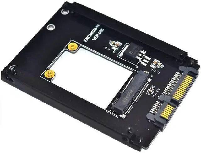 Alt view image 6 of 6 - mSATA to SATA Adapter Mini PCIe mSATA SSD to 2.5" SATA3 Drive Converter Card Adaptor Support Full High mSATA SSD for Computer PC