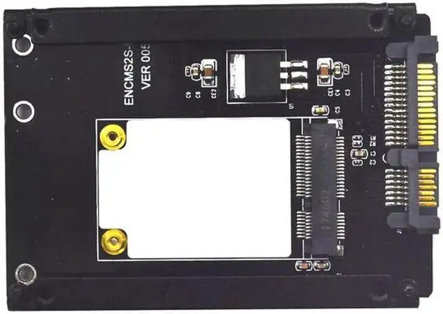 Alt view image 2 of 6 - mSATA to SATA Adapter Mini PCIe mSATA SSD to 2.5" SATA3 Drive Converter Card Adaptor Support Full High mSATA SSD for Computer PC