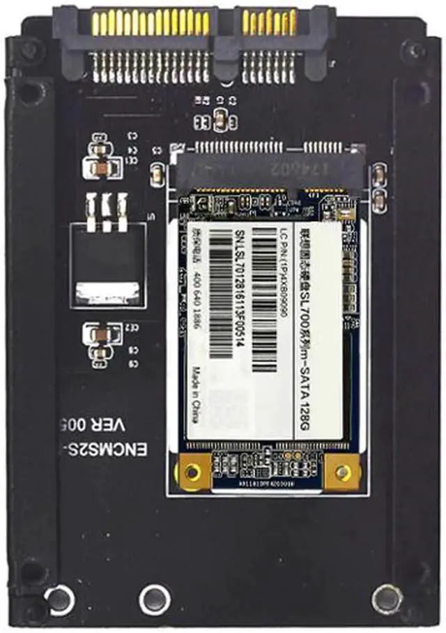 Alt view image 5 of 6 - mSATA to SATA Adapter Mini PCIe mSATA SSD to 2.5" SATA3 Drive Converter Card Adaptor Support Full High mSATA SSD for Computer PC