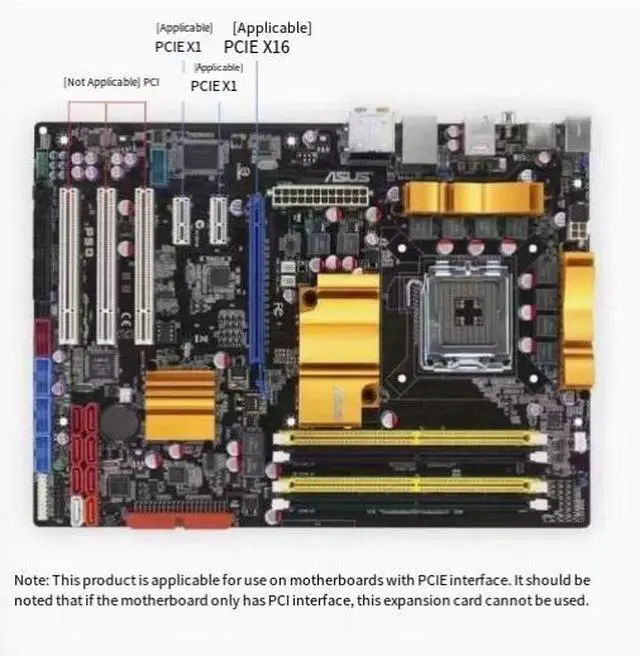 Alt view image 5 of 5 - PCIe to USB 3.0 Front Panel Expansion Card 4-Port Internal 19/20-Pin Header, 5Gbps, 2A per Port, for Desktop, Gaming PC & Workstation