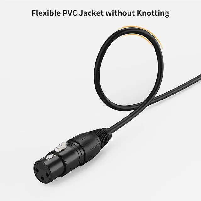 Alt view image 3 of 4 - 3.5mm TRS to XLR Male Audio Cable 90° Right-Angle, Gold-Plated Connectors, Pure Copper, Dual Shielding, for Smartphone, Laptop, Mixer & Speaker