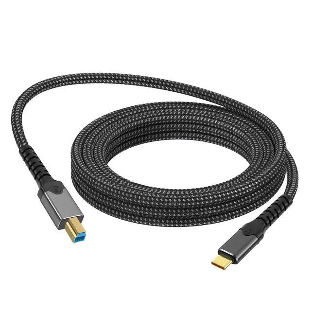 Alt view image 2 of 6 - USB Type-C 3.0 to USB 3.0 Type-B Cable 5Gbps, Gold-Plated, for Printer, External Hard Drive, DAC, Scanner & Hub (USB 3.0 B Port Only)