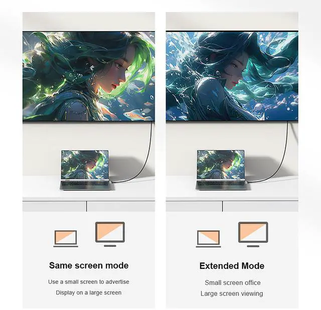 Alt view image 7 of 7 - DVI to VGA Adapter Cable 24+1 DVI-D to VGA, 1080P, Gold-Plated, for PC, Laptop, Monitor & Projector