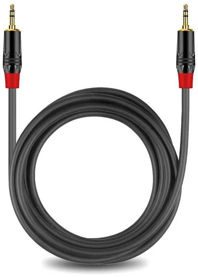 Main image of 3.5mm TRS to TRS Audio Cable 1m, 99.99% OFC, Dual Shielding, Gold-Plated, for Smartphone, Laptop, Mixer, Amplifier & Guitar Amp