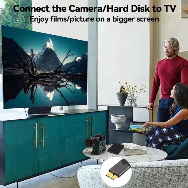 Alt view image 5 of 7 - USB-C to USB 3.0 Micro-B Cable 1m (3.3ft), 10Gbps, Supports 4TB Portable Hard Drives, for External HDD, SSD, Camera & Tablet