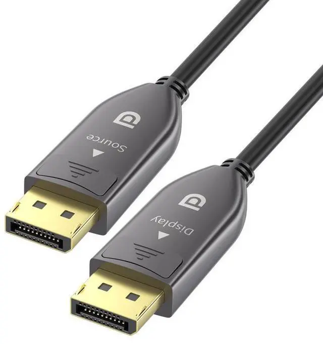 Main image of DisplayPort 1.4 Fiber Optic Cable 8K@60Hz, 4K@144Hz, 32.4Gbps, for Gaming PC, Monitor & Long-Distance Installation