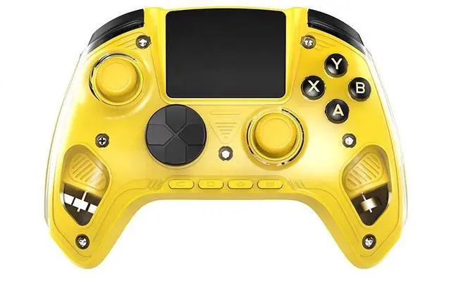 Main image of RG G01 Smart Game Controller 2.5D Smart Screen, Heart Rate Monitor, 6-Axis Gyro, Multi-Platform Support - yellow