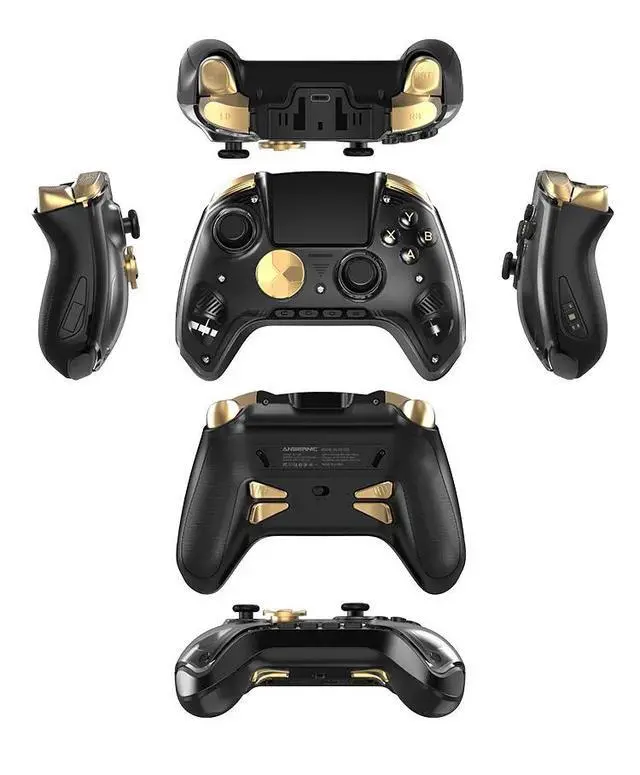 Alt view image 2 of 5 - RG G01 Smart Game Controller 2.5D Smart Screen, Heart Rate Monitor, 6-Axis Gyro, Multi-Platform Support - black