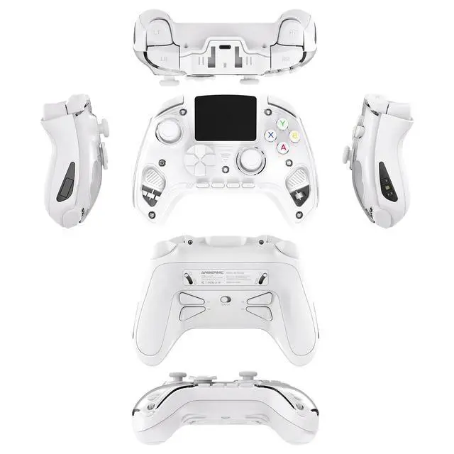 Alt view image 3 of 5 - RG G01 Smart Game Controller 2.5D Smart Screen, Heart Rate Monitor, 6-Axis Gyro, Multi-Platform Support - white