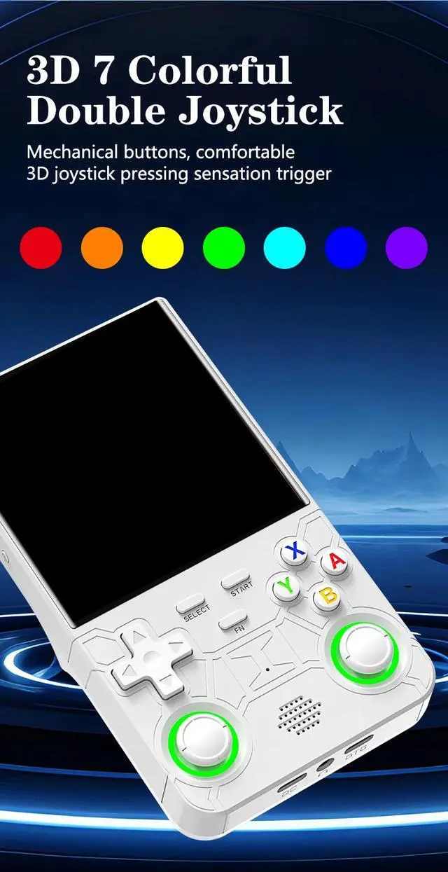 Alt view image 5 of 6 - R36 Ultra X Retro Handheld Game Console Linux OS, 4.5-inch IPS Screen, 2.4G WiFi Support for Online Multiplayer Gaming white