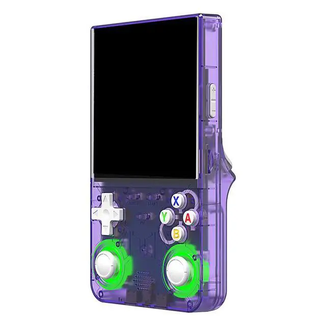 Alt view image 2 of 7 - R36 Ultra X Retro Handheld Game Console Linux OS, 4.5-inch IPS Screen, 2.4G WiFi Support for Online Multiplayer Gaming purple