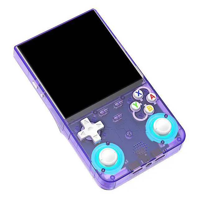 Alt view image 3 of 7 - R36 Ultra X Retro Handheld Game Console Linux OS, 4.5-inch IPS Screen, 2.4G WiFi Support for Online Multiplayer Gaming purple