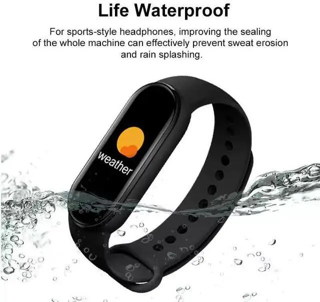 Alt view image 5 of 5 - M6 Smart Watch Men Women Fitness Smart Bracelet Sports Band