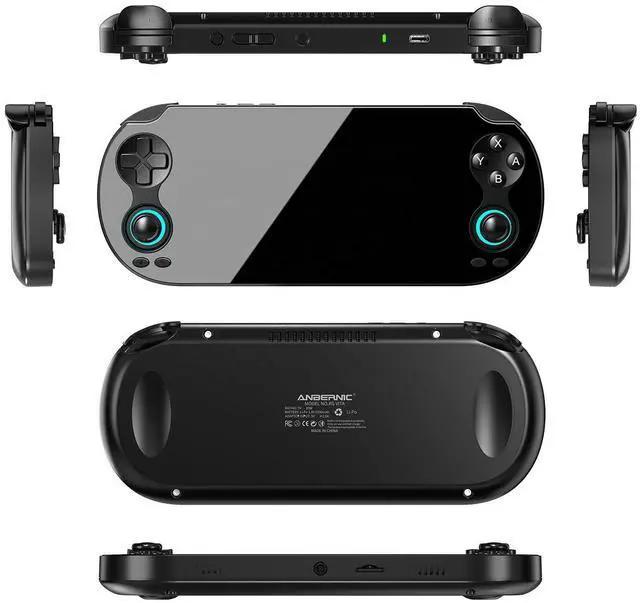 Main image of RG VITA Pro Handheld Game Console Dual OS Android 14/Linux, 5.5" 1080P Screen, Multi-Emulator Support, 4GB+64GB, Wi-Fi 6 black