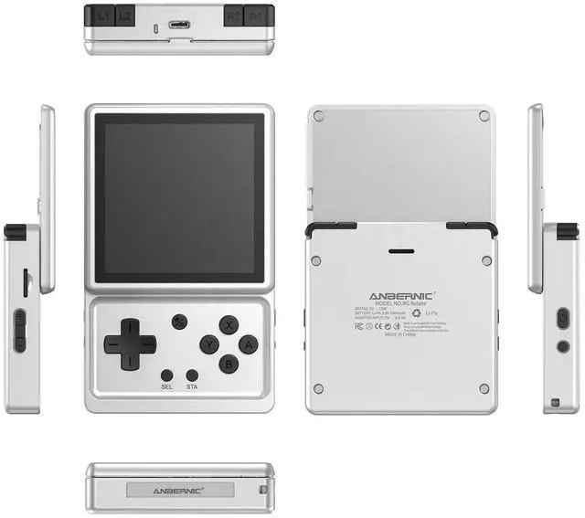 Main image of RG Rotate Handheld Game Console 3.5" 720×720 Swivel Touchscreen, 3GB+32GB, Android 12, T618, 2000mAh, WiFi/BT Silver