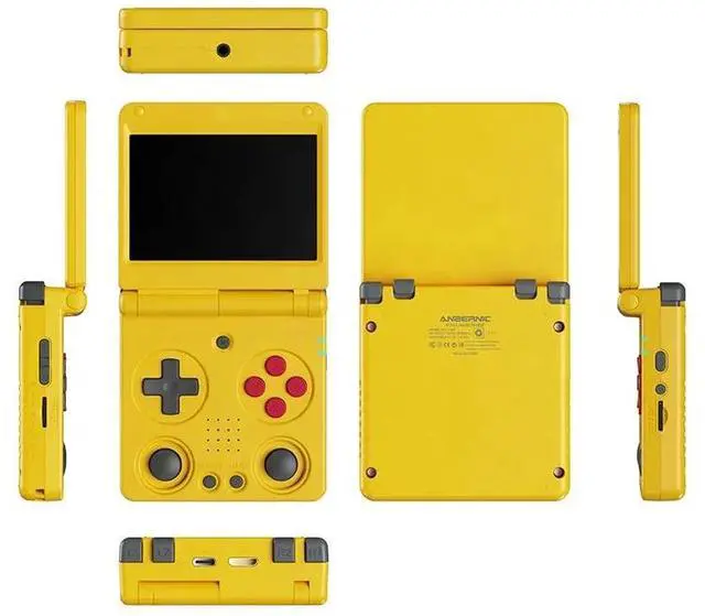 Main image of RG34XXSP Mini Retro Clamshell Handheld Game Console 5G WiFi, HDMI TV Output, 3300mAh Battery, Great Gift for Kids Yellow