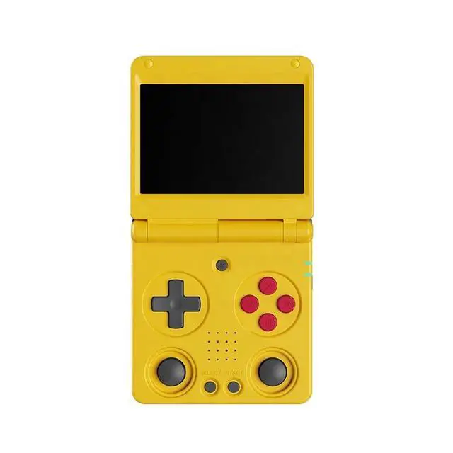 Alt view image 2 of 4 - RG34XXSP Mini Retro Clamshell Handheld Game Console 5G WiFi, HDMI TV Output, 3300mAh Battery, Great Gift for Kids Yellow