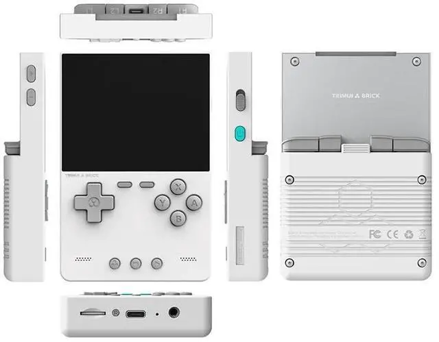Main image of Brick Handheld Game Console 3.2" IPS Screen, Classic Mini Retro Portable Video Game Player, Great Christmas Gift for Gamers & Game Boy Fans White