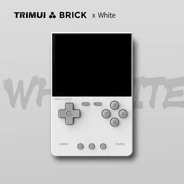 Alt view image 3 of 6 - Brick Handheld Game Console 3.2" IPS Screen, Classic Mini Retro Portable Video Game Player, Great Christmas Gift for Gamers & Game Boy Fans White