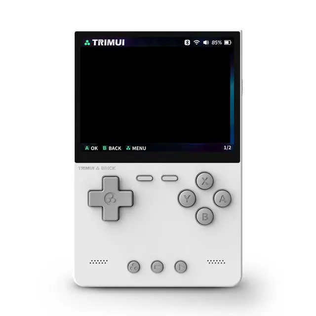 Alt view image 2 of 6 - Brick Handheld Game Console 3.2" IPS Screen, Classic Mini Retro Portable Video Game Player, Great Christmas Gift for Gamers & Game Boy Fans White
