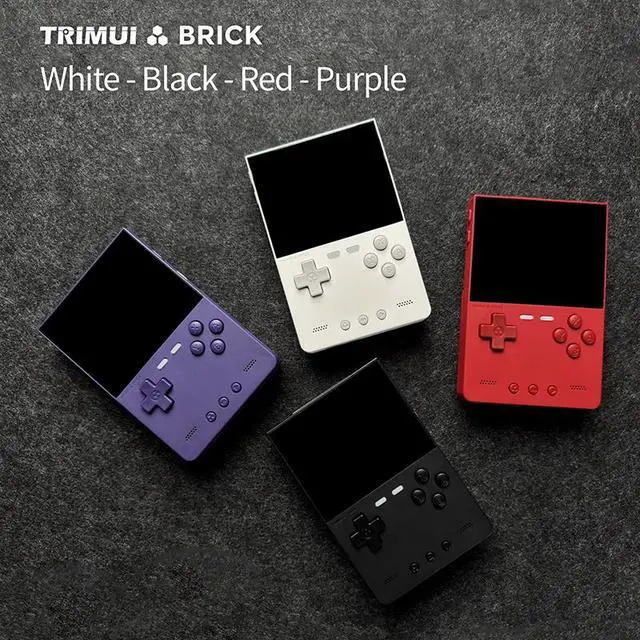 Alt view image 5 of 6 - Brick Handheld Game Console 3.2" IPS Screen, Classic Mini Retro Portable Video Game Player, Great Christmas Gift for Gamers & Game Boy Fans Red