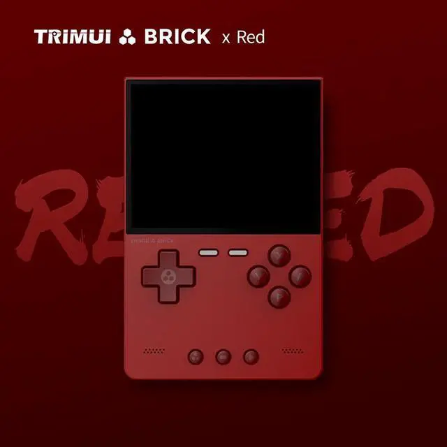 Alt view image 3 of 6 - Brick Handheld Game Console 3.2" IPS Screen, Classic Mini Retro Portable Video Game Player, Great Christmas Gift for Gamers & Game Boy Fans Red