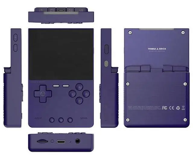 Main image of Brick Handheld Game Console 3.2" IPS Screen, Classic Mini Retro Portable Video Game Player, Great Christmas Gift for Gamers & Game Boy Fans Purple