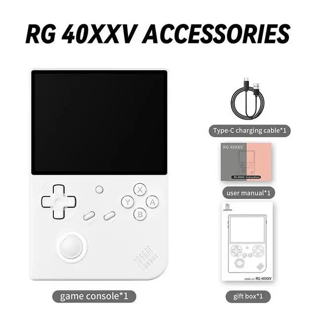 Alt view image 3 of 6 - Portable Mini Anbernic RG40XX V Video Game Console 4" IPS Screen, RGB Lights, Retro Handheld Player, Compatible with Miyoo Mini & RG35XX