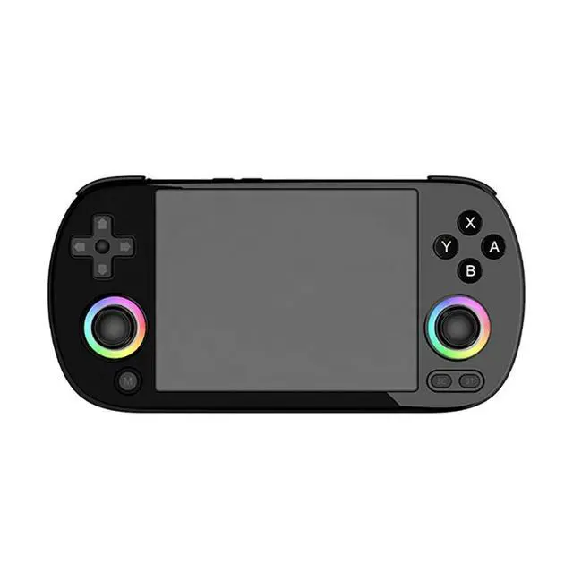 Alt view image 2 of 7 - RG40XX H Handheld Game Console with RGB Lights HD TV Output, Linux Open System, 15000+ Classic Games Built-in Black
