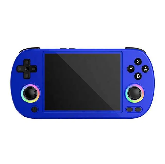 Alt view image 2 of 7 - RG40XX H Handheld Game Console with RGB Lights HD TV Output, Linux Open System, 15000+ Classic Games Built-in Blue