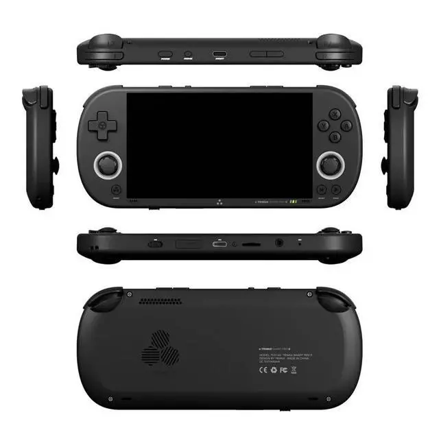 Alt view image 2 of 7 - Portable Smart Pro S Handheld Game Console 4.96" IPS Screen, 5000mAh Battery, Dual Speakers, Linux OS, Multi-Emulator Support for PSP/PS1/N64/DC Games - black