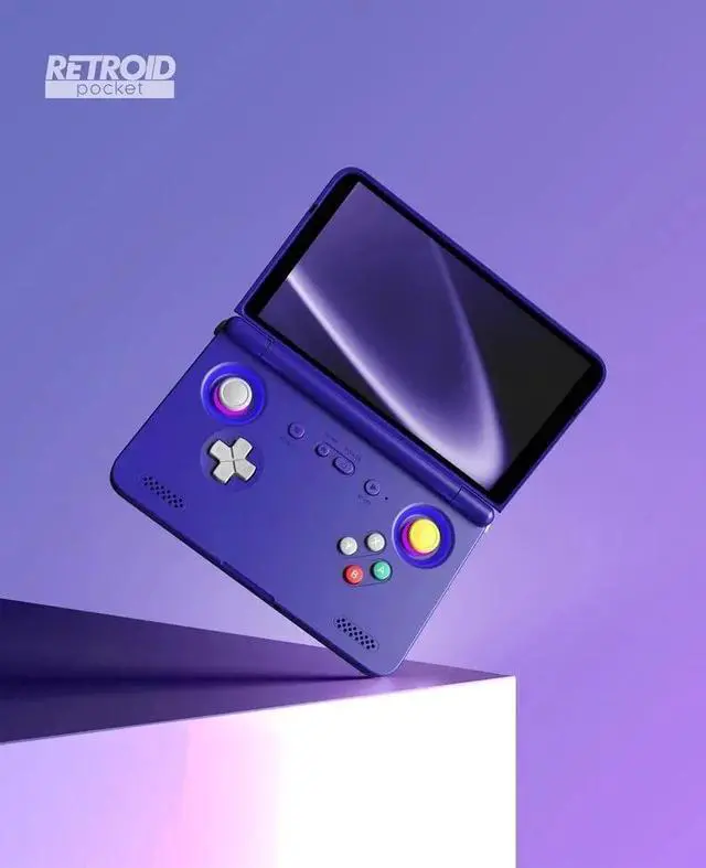 Alt view image 6 of 7 - Retroid Pocket Flip2 Handheld Game Console Built-in WiFi6 & BT5.1, Android 13 System, 5.5Inch 1080p AMOLED Classic Gaming Device