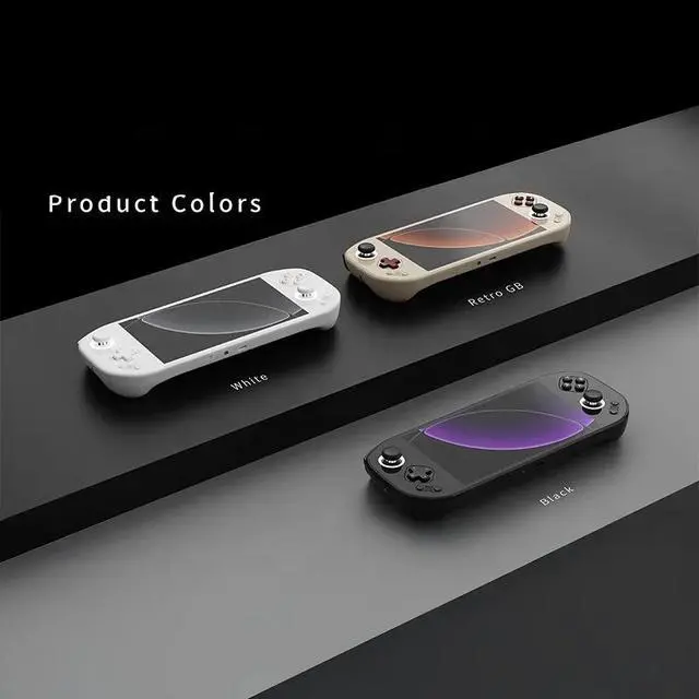 Alt view image 2 of 6 - Large Handheld Gaming Device Mangmi Pocket Max 7" 144Hz AMOLED Display, WiFi 6 & BT 5.1, Android 13, Snapdragon 865, Multi-Function Game Console Vintage color