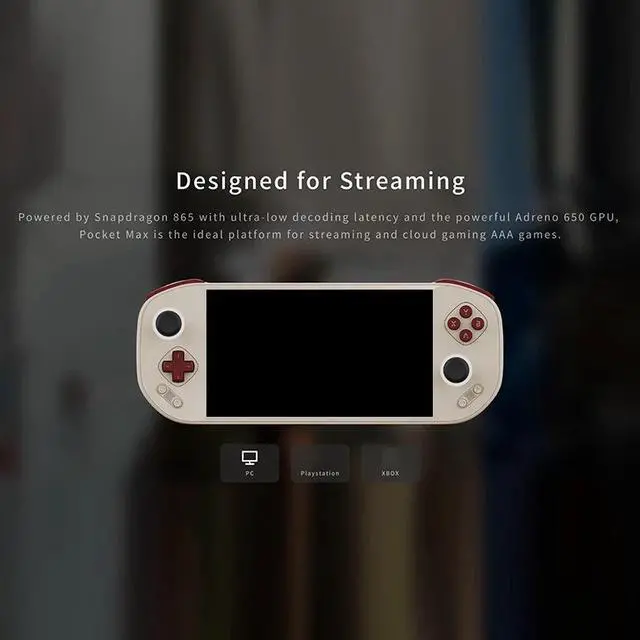 Alt view image 3 of 6 - Large Handheld Gaming Device Mangmi Pocket Max 7" 144Hz AMOLED Display, WiFi 6 & BT 5.1, Android 13, Snapdragon 865, Multi-Function Game Console Vintage color