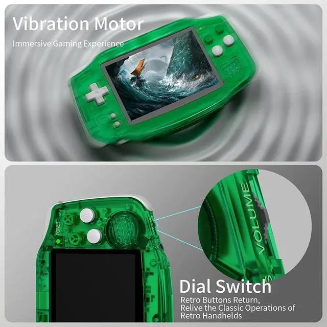 Alt view image 4 of 7 - RG34XX Portable Retro Handheld Game Console 3.4" IPS Screen, H700 CPU, 64GB, 3500mAh Battery, Linux OS, Bluetooth 4.2, 5000+ Games Preloaded