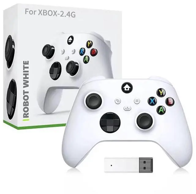 Main image of XB Wireless Controller Joystick BT Connection for XB Series S/X & PC, Strong Vibration Gamepad with 3.5mm Jack & 6-Axis Gyro white