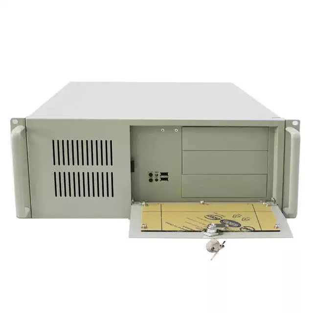 Alt view image 2 of 5 - 4U Standard Industrial Rackmount Chassis 450mm Deep 7-Slot Server Case for DVR HDD Storage & Surveillance Systems - white