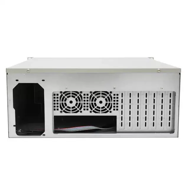 Alt view image 3 of 5 - 4U Standard Industrial Rackmount Chassis 450mm Deep 7-Slot Server Case for DVR HDD Storage & Surveillance Systems - white