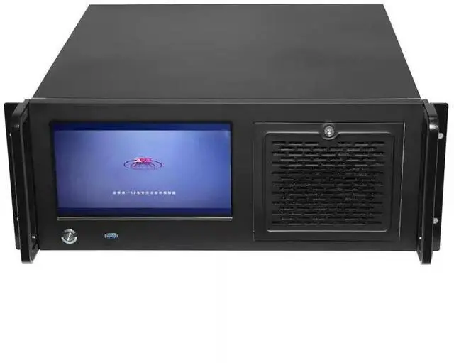 Main image of 4U Integrated Industrial Workstation Chassis 8.9" Touchscreen LCD, 7-Slot Rackmount Server Case, Aluminum Front Panel, for Industrial Control & Monitoring
