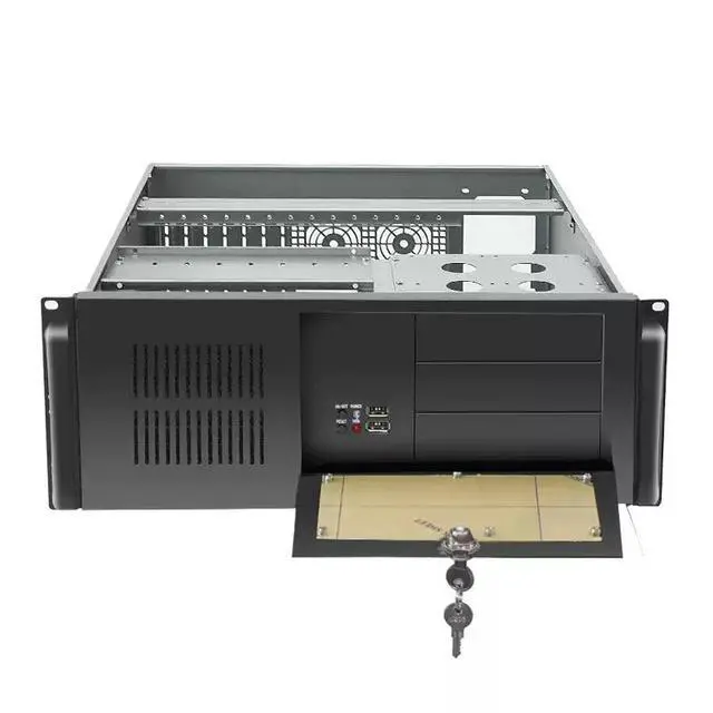 Alt view image 2 of 5 - 4U Industrial Rackmount Chassis for DVR/Surveillance Standard 19" Rackmount Desktop Case, Heavy-Duty Steel, 4U Form Factor for Video Recording & Industrial Systems